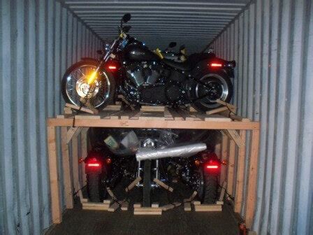 how to ship a motorcycle overseas